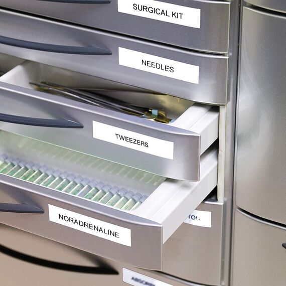 DYMO Original D1-Etikettenband | schwarz auf weiß | 12 mm x 7 m | selbstklebendes Schriftband| für LabelManager-Beschriftungsgerät, 7 image