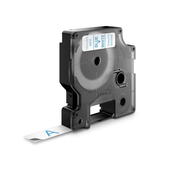 DYMO Original D1-Etikettenband | blau auf weiß | 12 mm x 7 m | selbstklebendes Schriftband | für LabelManager-Beschriftungsgerät, 4 image