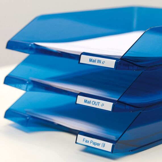 DYMO Original D1-Etikettenband | blau auf weiß | 12 mm x 7 m | selbstklebendes Schriftband | für LabelManager-Beschriftungsgerät, 7 image