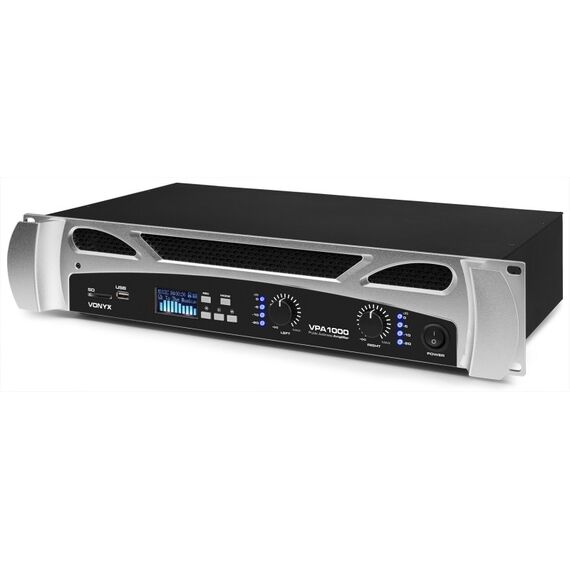 Vonyx VPA1000 2.0 Kanäle Leistung/Phase Aluminium, Schwarz, 4 image