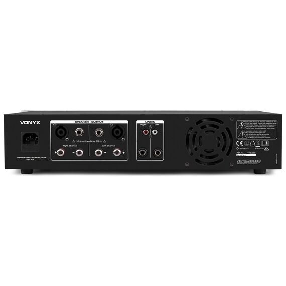 Vonyx VPA1000 2.0 Kanäle Leistung/Phase Aluminium, Schwarz, 5 image