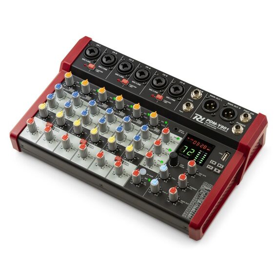 Power Dynamics PDM-Y801 8 Kanäle 20 - 20000 Hz Schwarz, Rot, 3 image