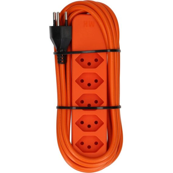 Max Hauri AG 172093 Verlängerungskabel 5 m 5 AC-Ausgänge Drinnen Orange, 5 image
