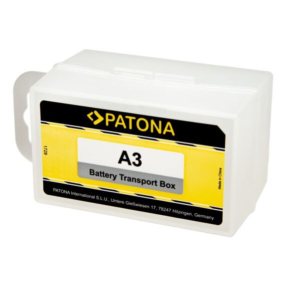 PATONA Akku-Aufbewahrungsbox für Panasonic DMW-BLJ13 NP-F550 NP-F770