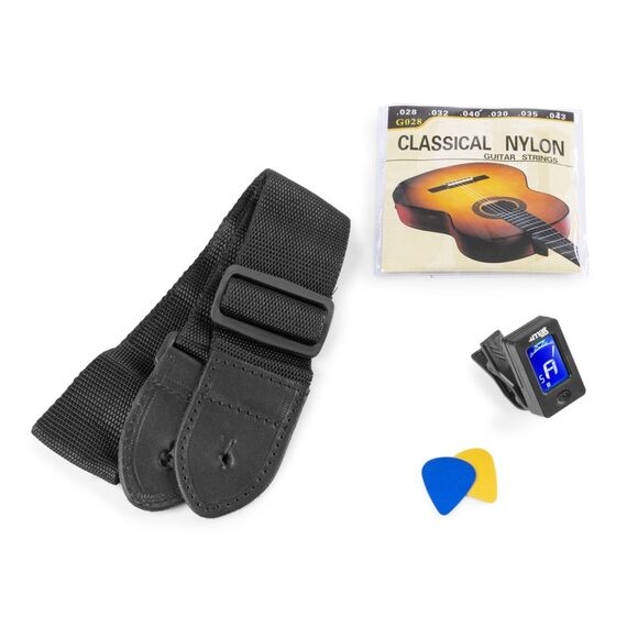 MAX Music 173.209 Gitarre Akustikgitarre Klassisch 6 Saiten Schwarz, Blau, Farbe: Schwarz, Blau, 5 image