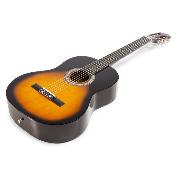 MAX Music 173.210 Gitarre Akustikgitarre Klassisch 6 Saiten Schwarz, Orange, Farbe: Schwarz, Orange, 7 image