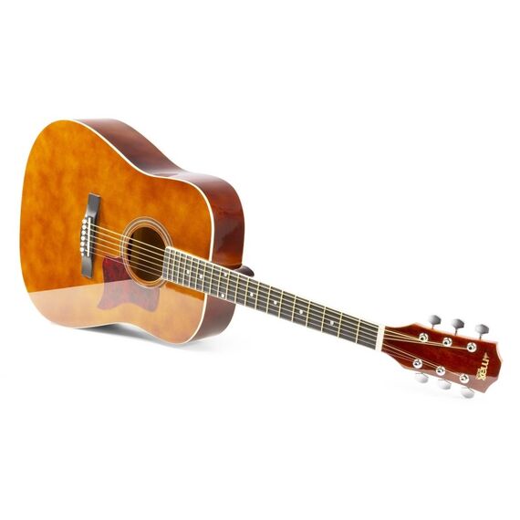 MAX Music 173.218 Gitarre Akustikgitarre Dreadnought 6 Saiten Braun, Farbe: Braun, 8 image