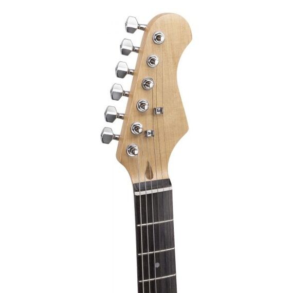 MAX Music GigKit E-Gitarre Stratocaster 6 Saiten Schwarz, Weiß, 4 image