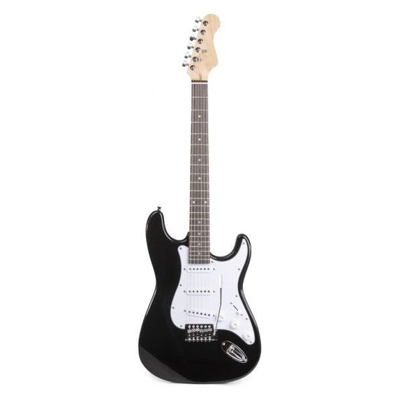 MAX Music GigKit E-Gitarre Stratocaster 6 Saiten Schwarz, Weiß, 8 image