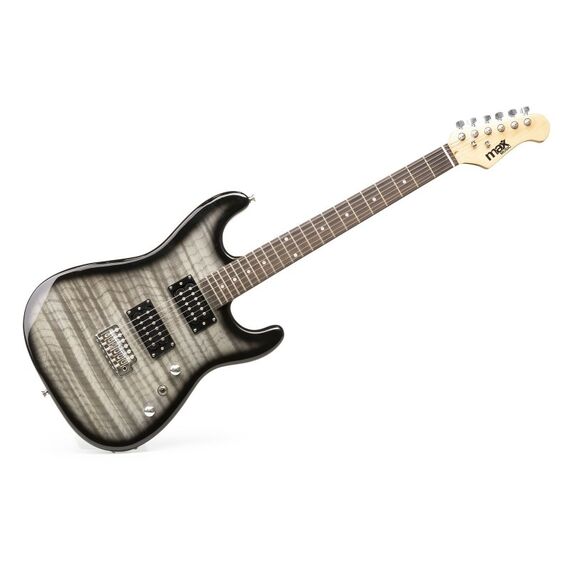 MAX Music GigKitQBL E-Gitarre Klassisch 6 Saiten Schwarz, Farbe: Schwarz, 3 image