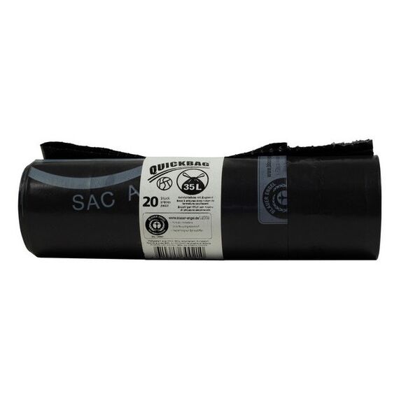 Webstar 17353 Abfallbeutel 35 l Schwarz 20 Stück(e)