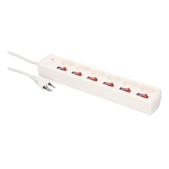 Max Hauri AG Steckdosenleiste Multi-Switch 6x Typ 13 weiss, 3 image