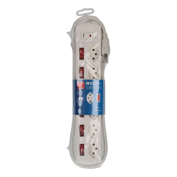 Max Hauri AG Steckdosenleiste Multi-Switch 6x Typ 13 weiss, 5 image