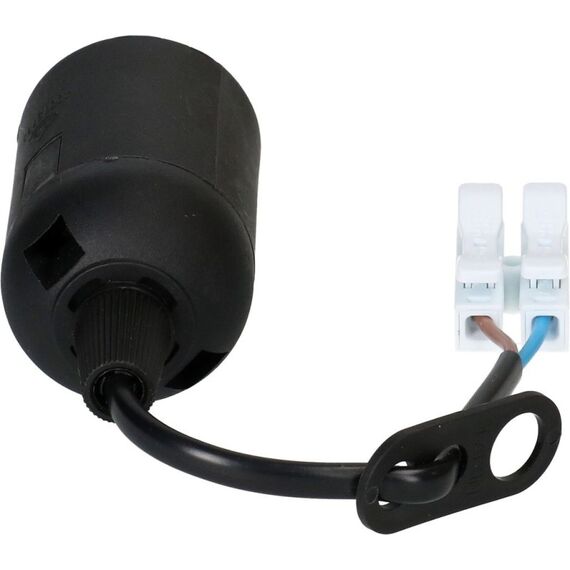 Max Hauri AG 176586 Lampenfassung 60 W Schwarz, Weiß E27, 3 image