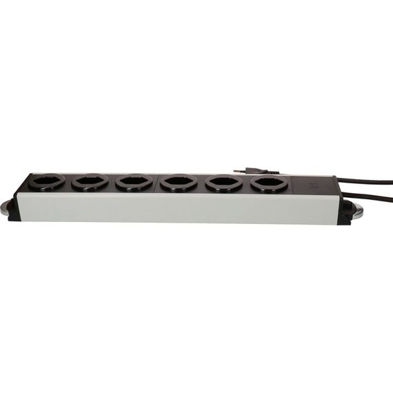 Max Hauri AG 176740 Verlängerungskabel 3 m 6 AC-Ausgänge Drinnen Grau, Schwarz, 4 image