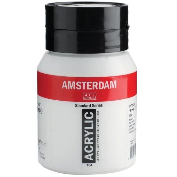 Amsterdam Standard Acrylfarbe 500 ml Weiß Flasche