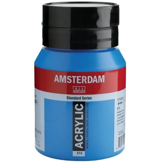 Amsterdam Standard Acrylfarbe 500 ml Cyan Flasche