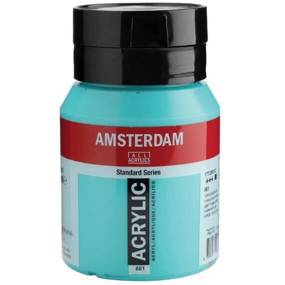 Amsterdam Standard Acrylfarbe 500 ml Grün, Türkis Flasche