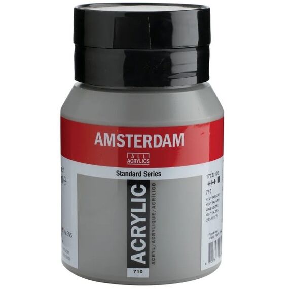 Amsterdam Standard Acrylfarbe 500 ml Grau Flasche