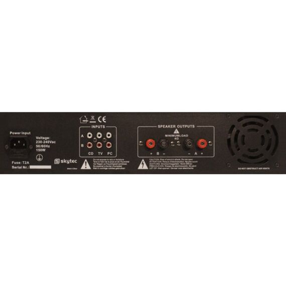 Skytec SPL 1000 2.0 Kanäle Haus Schwarz