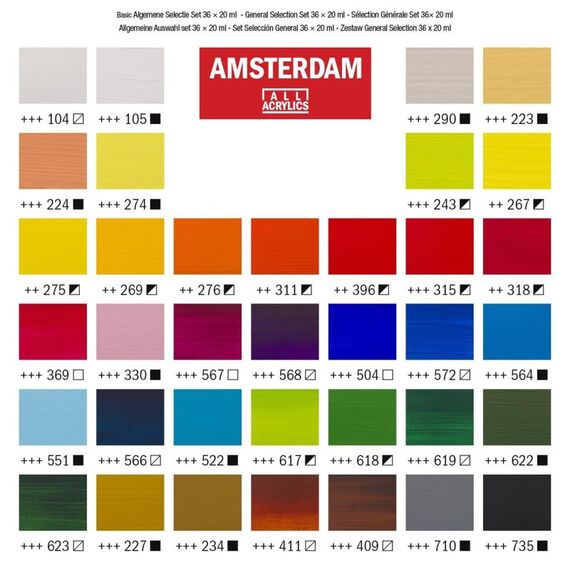 Royal Talens 17820437 Acrylfarbe 20 ml Schwarz, Blau, Braun, Grün, Grau, Orange, Pink, Violett, Rot, Weiß, Gelb Tube, 3 image