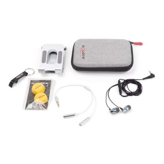 DeLOCK Travel Kit I Sound Edition - Audiosplitter / Kopfhörer / Halterung, 2 image