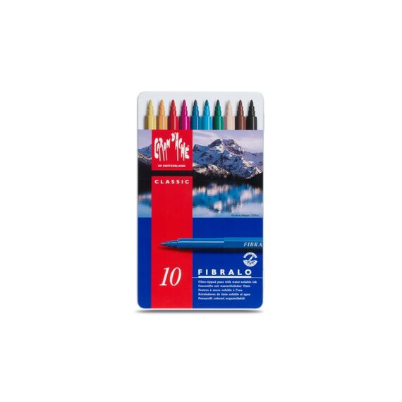 Caran d-Ache FIBRALO Filzstift Medium Mehrfarbig
