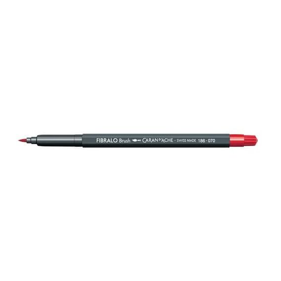 Caran d-Ache Fibralo Brush Filzstift Fein / Mittel Rot 1 Stück(e)