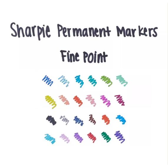 Sharpie Fine Point Permanent-Marker Feine Spitze Grün 12 Stück(e), 3 image