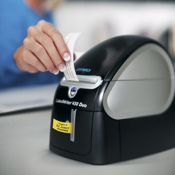 DYMO LabelWriter 450 Duo Etikettendrucker | Professioneller 300 dpi. Thermodirekt Etikettiergerät | Drucken Sie LW und D1 Etiketten, 3 image
