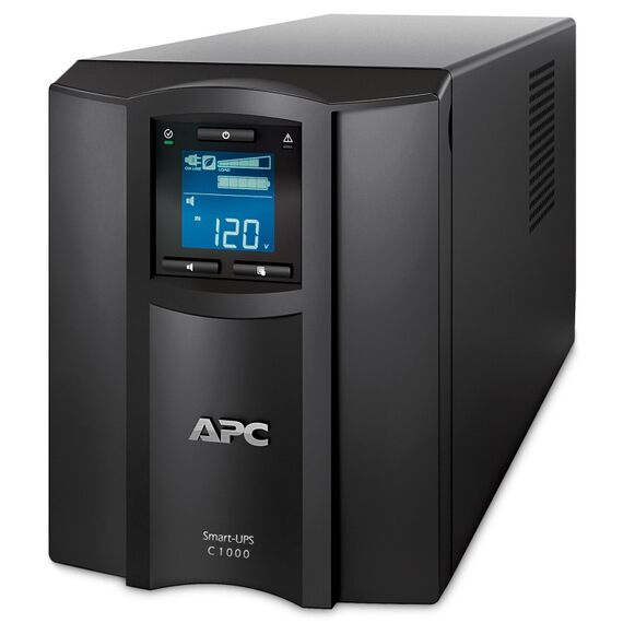 APC Smart-UPS C, Line-Interactive, 1000VA, Tower, 230V, 8x IEC C13 Ausgänge, SmartConnect, USB und serielle Kommunikation, AVR, Grafik-LCD, 10 image