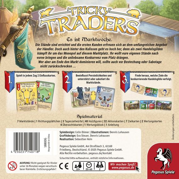 Pegasus Tricky Traders 40 min Brettspiel, 4 image