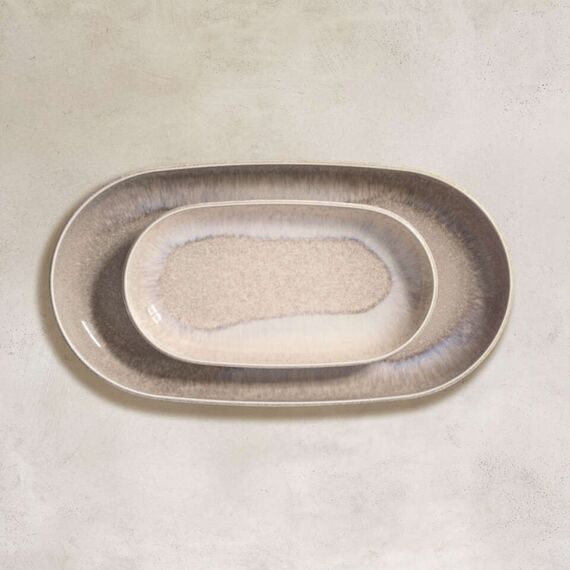 Villeroy & Boch Perlemor Servierteller Oval Porzellan Beige 1 Stück(e), 3 image