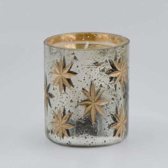 Schulthess Kerzenhandwerk Sparkle Collection Branch Winterträume Wachskerze Zylinder Gold, Silber 1 Stück(e)