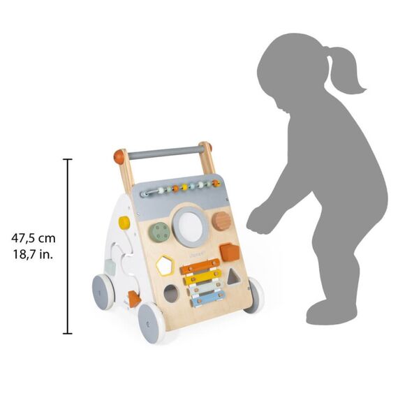 JANOD Sweet Cocoon Wooden Multi-Activity Trolley, 3 image