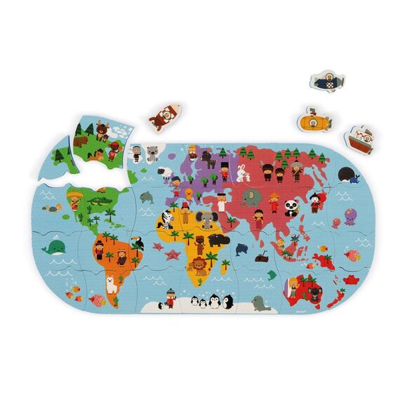 JANOD Bath Explorers Map Badpuzzle Mehrfarbig, 3 image