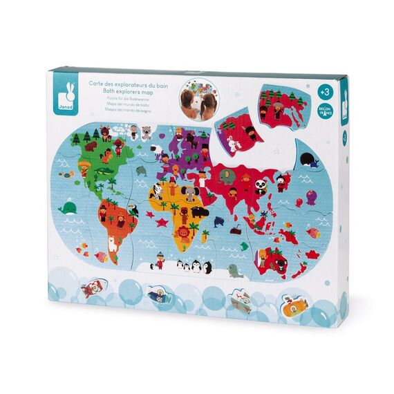 JANOD Bath Explorers Map Badpuzzle Mehrfarbig, 5 image