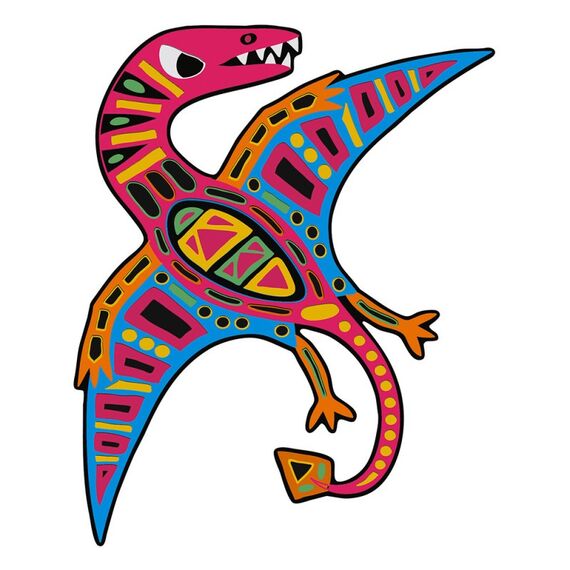 JANOD Scratch Art Dinosaur Cut Outs, 7 image