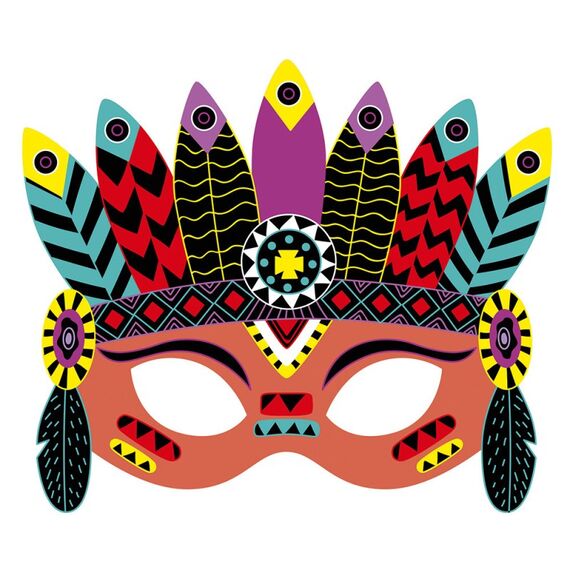 JANOD Scratch Art Party Masks, 3 image