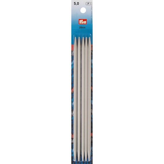 Prym 191494 Stricknadel Doppelspitzen-Stricknadel Grau