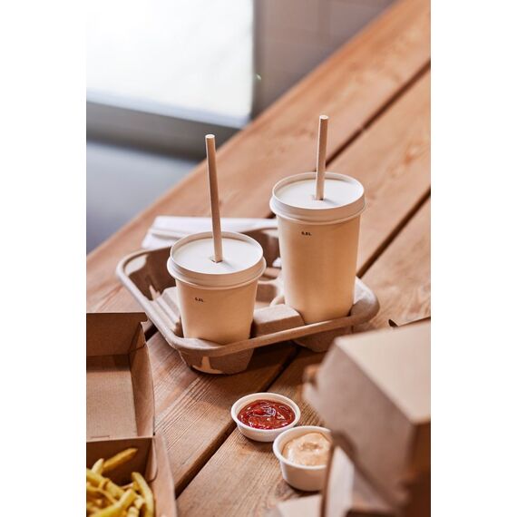 Duni Breeze Einwegbecher 900 Stück(e) 590 ml Polylactid (PLA), Zuckerrohr, 6 image