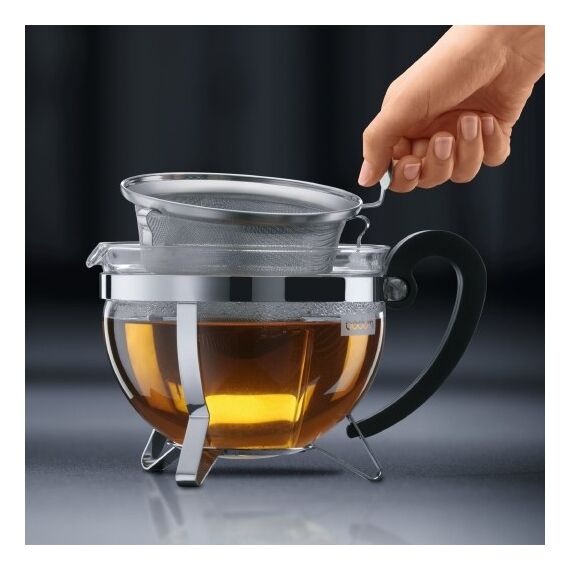 Bodum 1922-16-6 Teekocher 1 l Schwarz, Silber, Transparent, 2 image