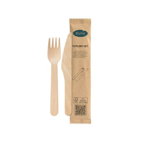 Duni 192225 Einweg-Gabel Holz 250 Stück(e)