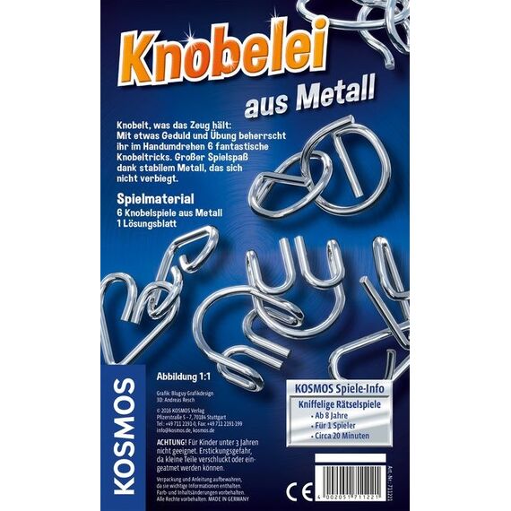 Kosmos Knobelei aus Metall