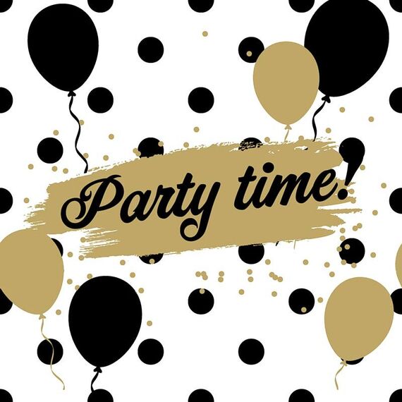Paper + Design Party Time Papier Schwarz, Weiß 20 Stück(e)