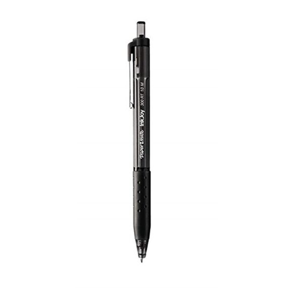 Papermate InkJoy 300 RT Schwarz Clip-on-Einziehkugelschreiber Medium 8 Stück(e)