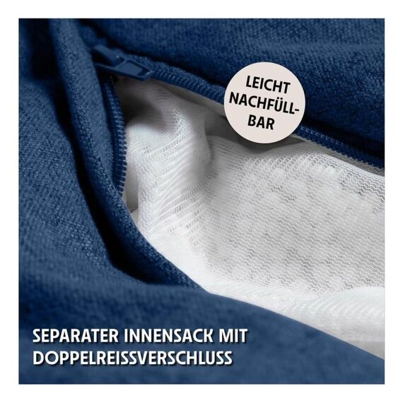 URBANARA Basic-Comfort Blau Drinnen Kegelförmig, 4 image
