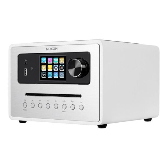 NOXON iRadio 500 CD Internet Analog & Digital Grau, Weiß, Farbe: Grau, Weiß, 3 image