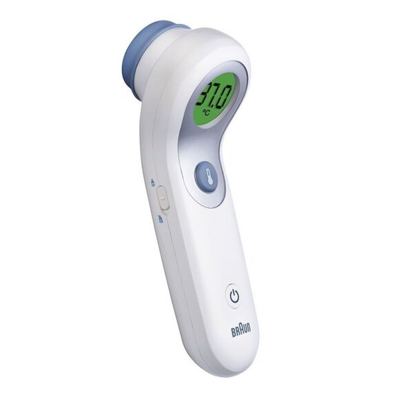 Braun BNT300WE Digitales Fieberthermometer Fernabtastthermometer Weiß Stirn Tasten