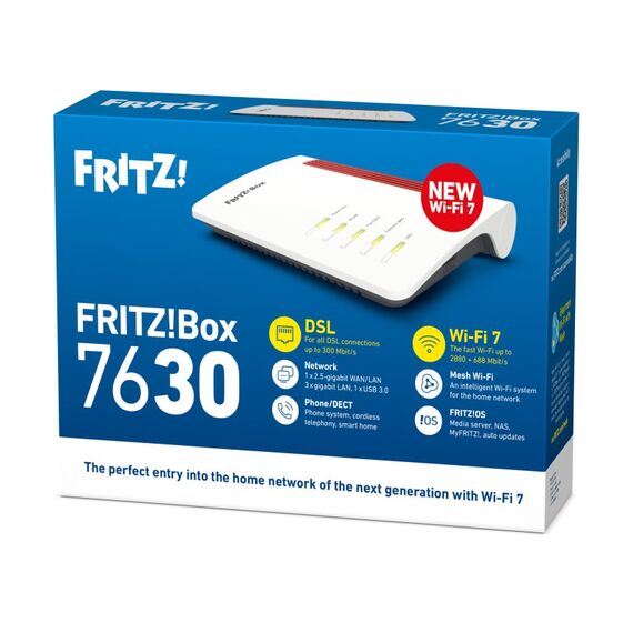 Box 7630 WLAN-Router 2.5 Gigabit Ethernet Dual-Band (2,4 GHz/5 GHz) Weiß, 5 image